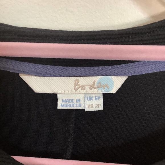 BODEN Ottoman A Line Dress Black {HH41} - Picture 5 of 7